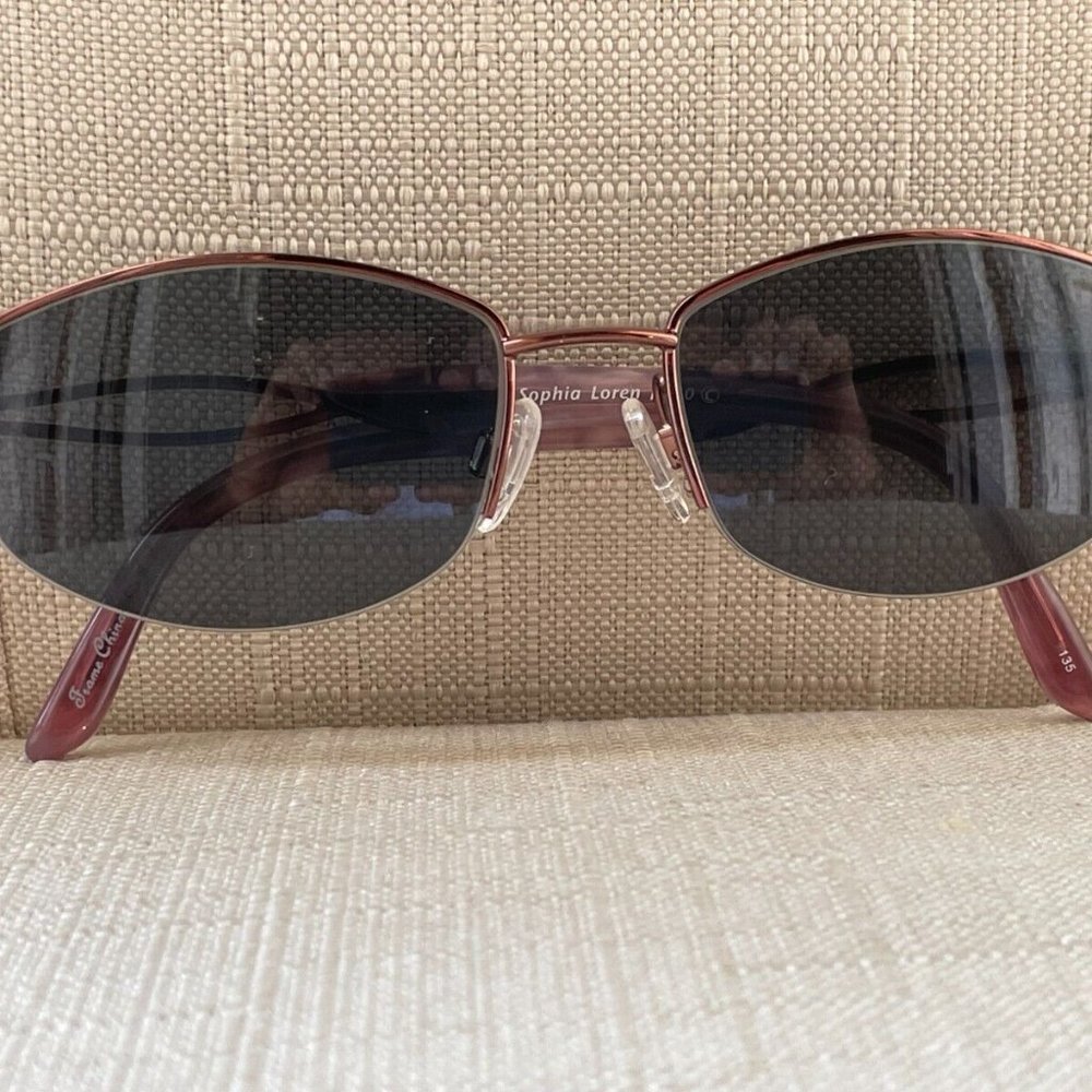Zylowear Sophia Loren Women Eyeglasses M210 52[]17 Half Rim Glasses - Picture 6 of 11